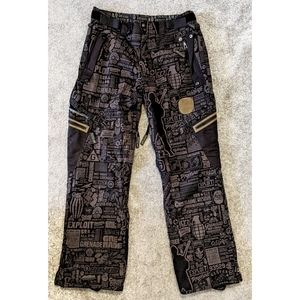 Grenade Snowboard pants, Mens large, brown